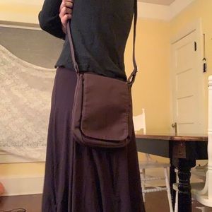 brown shoulder bag